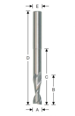 Fresas HSS-E de 2 cortes – elumatec KF 178