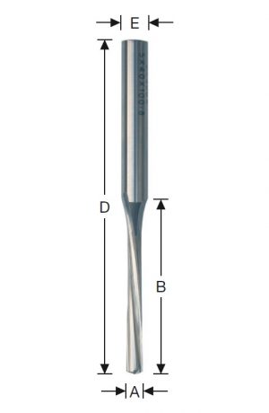 Fresas HSS-E de 2 cortes – Espiral baja – RH corte / LH Espiral